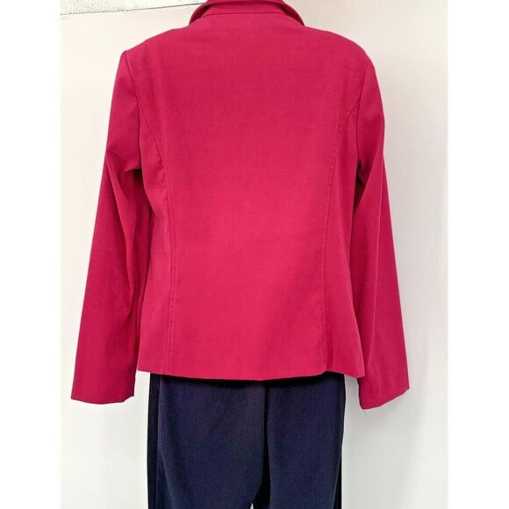 Counterparts Hot Pink Fit Suede Looking Women's Jacket/Blazer Size 6 - Picture 2 of 7